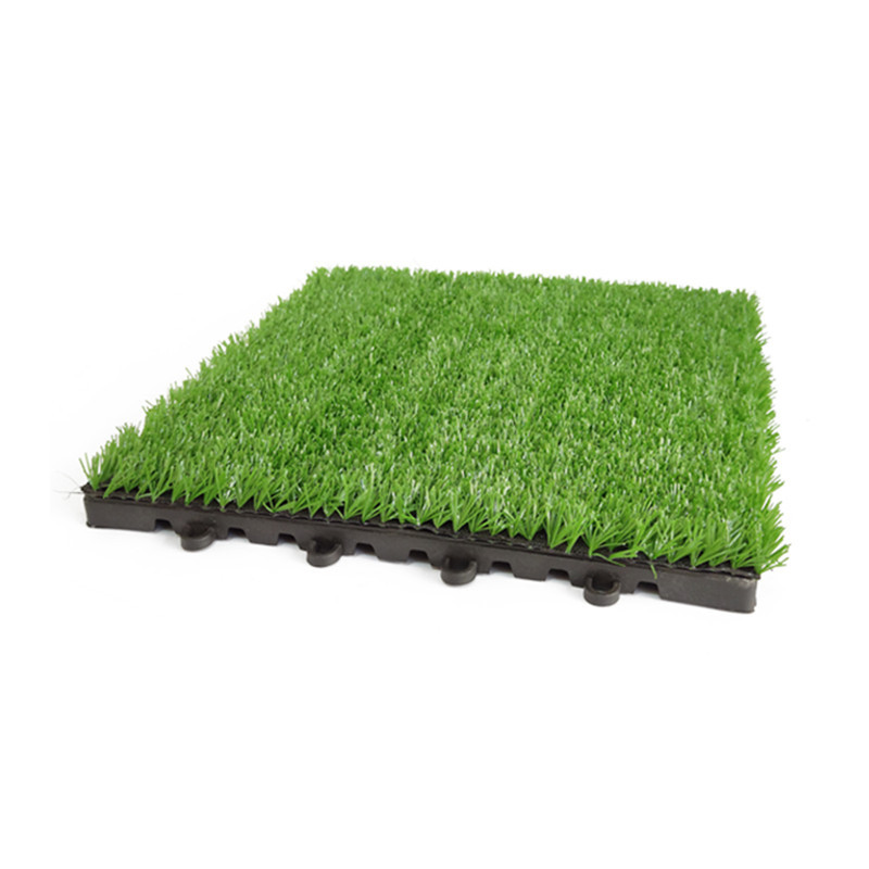 کفپوش مدل تایل چمن مصنوعی صدف کد 25 سایز 30x30 سانتی متر بسته 11 عددی