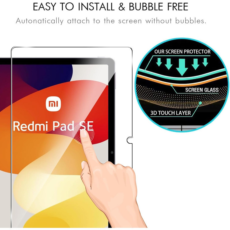 محافظ صفحه نمایش شیشه ای بادیگارد مدل TbG مناسب برای تبلت شیائومی Redmi Pad SE