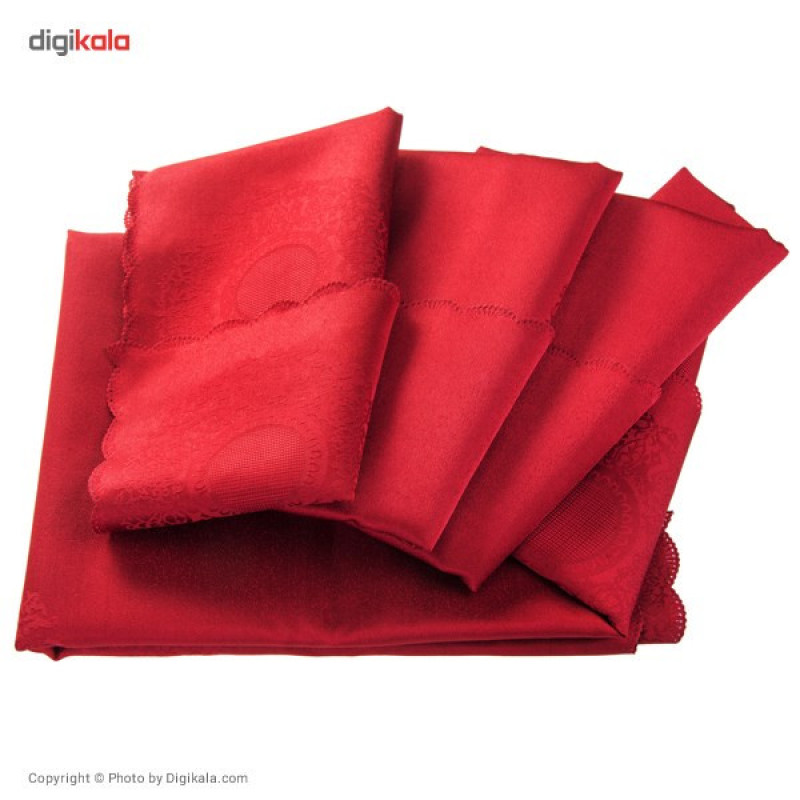 رومیزی پلی استر مستطیلی 220 × 150 رزین تاژ طرح رومانس
