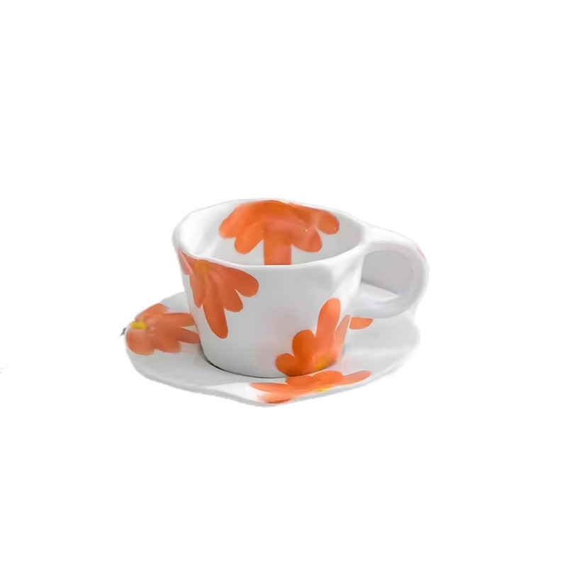 سرویس چای خوری 2 پارچه 1 نفره مدل Flower کد 131