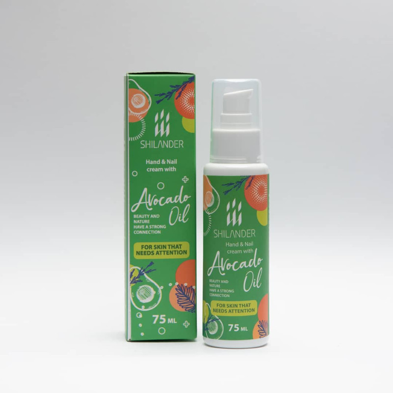 کرم ترمیم کننده دست شیلاندر مدل Avocado Oil حجم 75 میلی لیتر