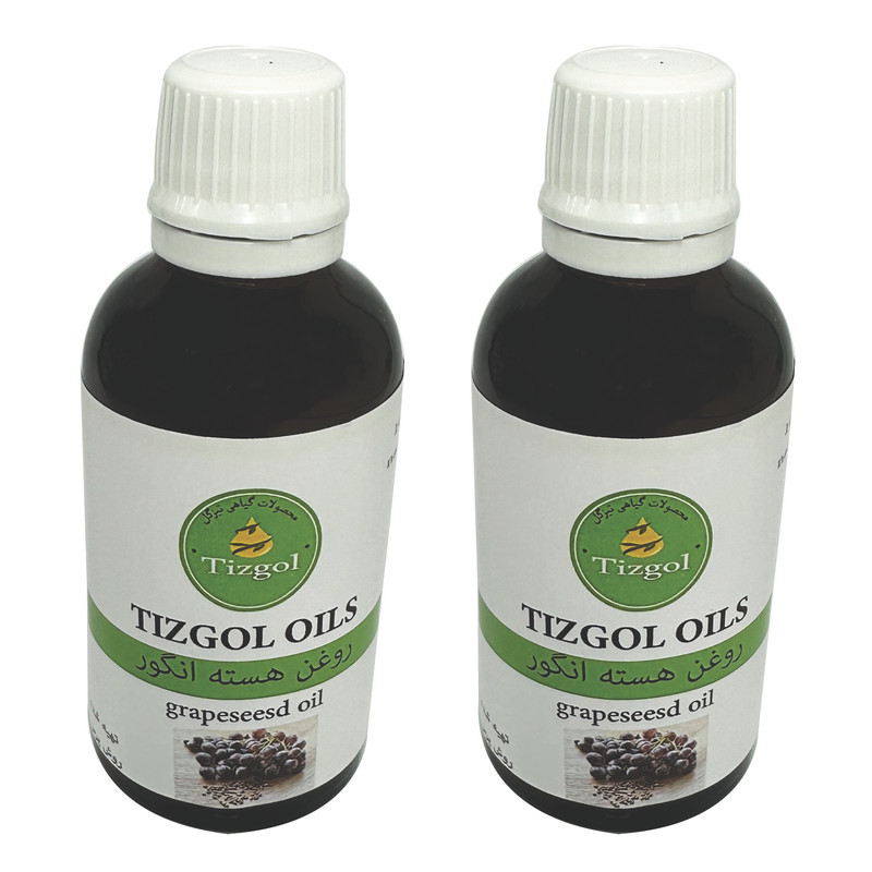 روغن هسته انگور تیزگل مدل 003 حجم 100 میلی لیتر بسته 2 عددی