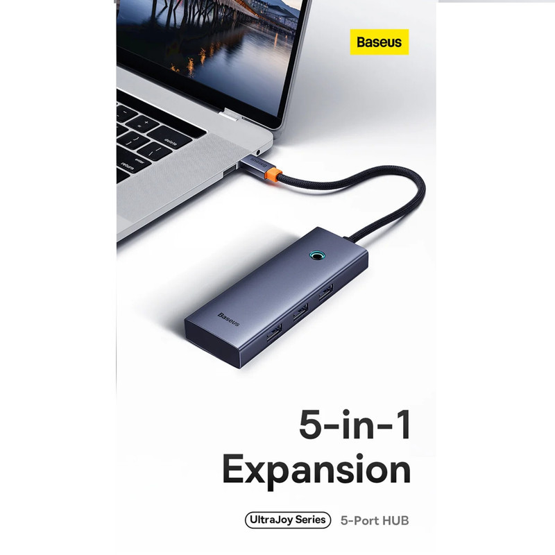 هاب 5 پورت USB-C باسئوس مدل BS-OH150