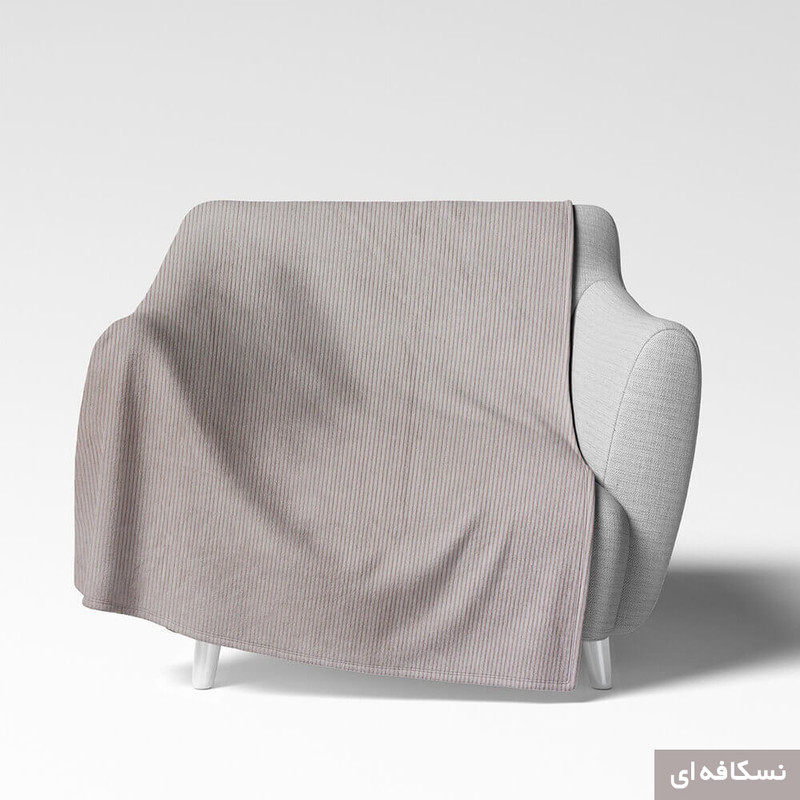 شال مبل شاران هوم مدل مخملی طرح راه راه سایز 150×170 سانتی متر