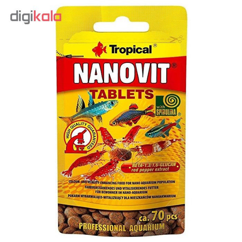 غذای ماهی تروپیکال مدل Nanovit وزن 10 گرم