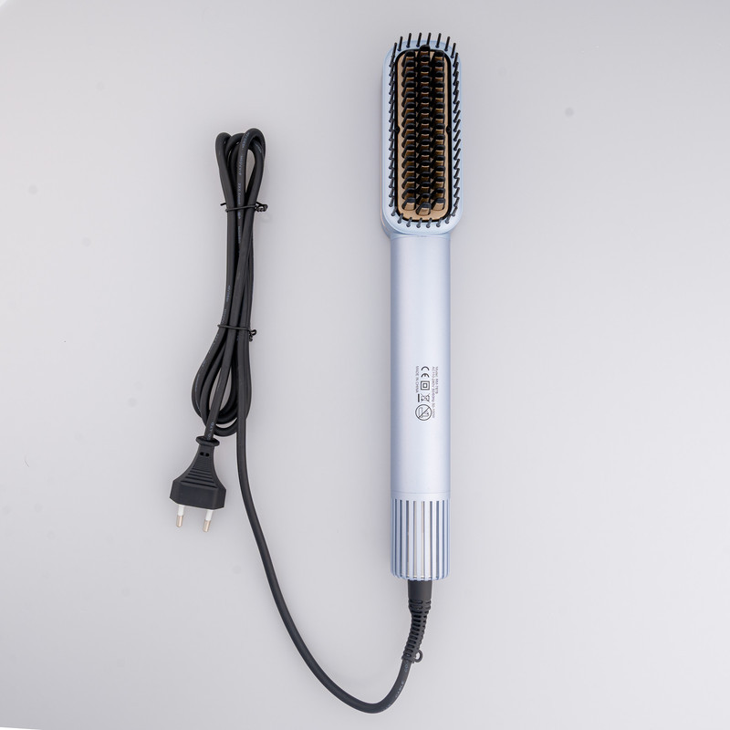 سشوار برس‌دار حالت‌دهنده 100 وات رومئو مدل RM-7878، موتور AC، وزن 390 گرم، المنت تیتانیوم، با ویژگی صاف‌کنندگی، با قابلیت تنظیم دما