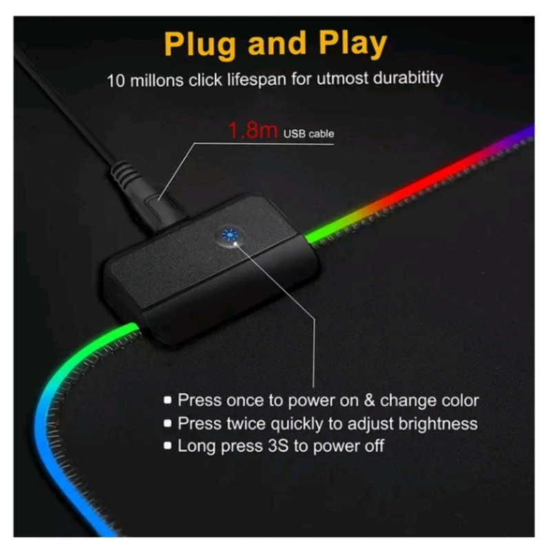 ماوس پد مخصوص بازی ایکس اسمارت مدل RGB