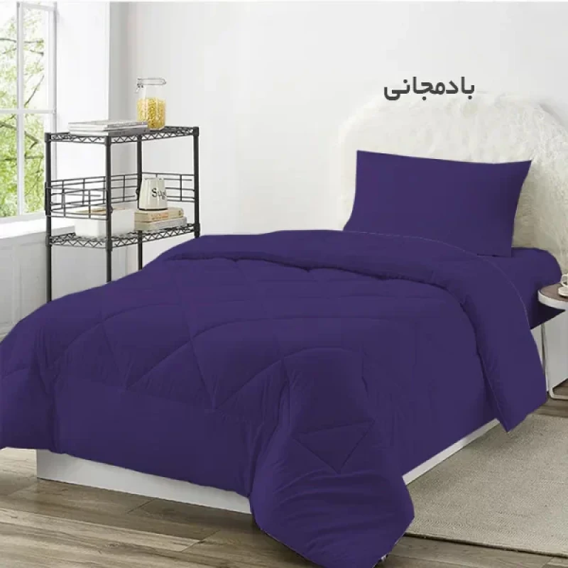 لحاف چیداری مدل میکرو یک نفره سایز 190x220سانتی متر