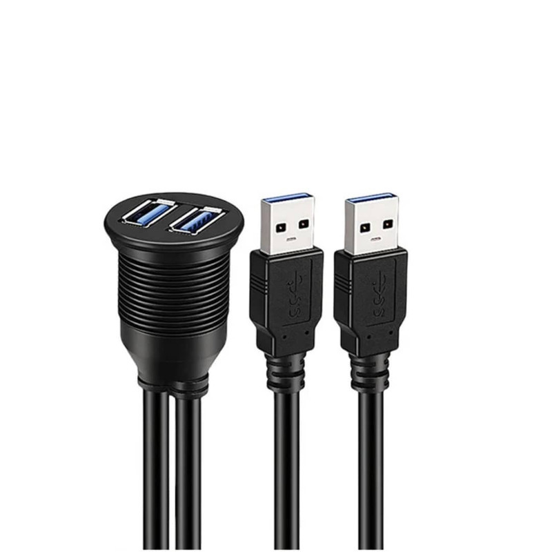 پورت پنلی خودرو مدل دوال USB.3