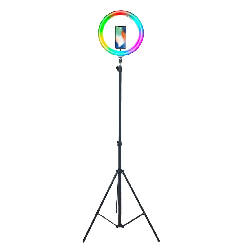 رینگ لایت مدل MJ30-RGB2 به همراه پایه