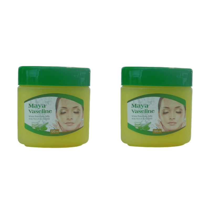 وازلین مایا مدل موم زنبورعسل حجم 60 میلی لیتر مجموعه 2 عددی