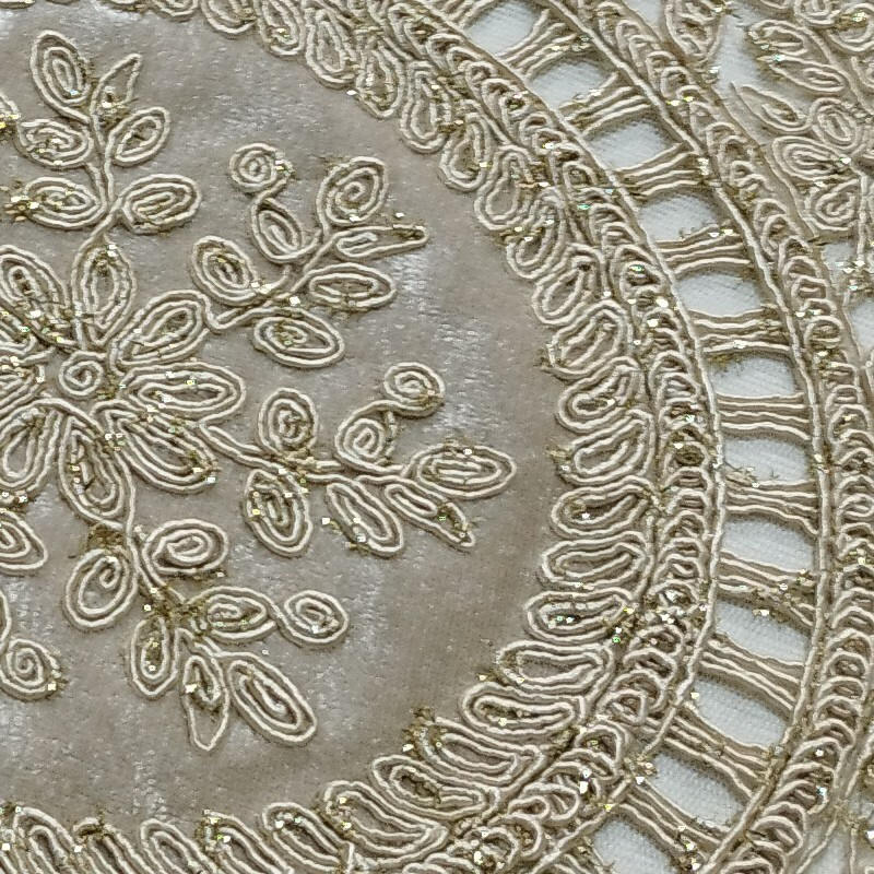 ست رومیزی سه تکه مدل قیطان دوزی طرح گلپر