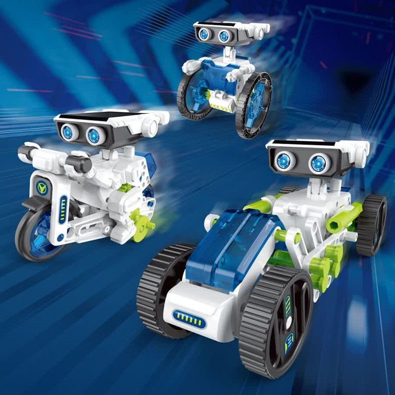 کیت ربات ساختنی ناب سل مدل سولار خورشیدی 12 کاره SOLAR ROBOT KIT 12IN1 با قابلیت حرکت و چرخش