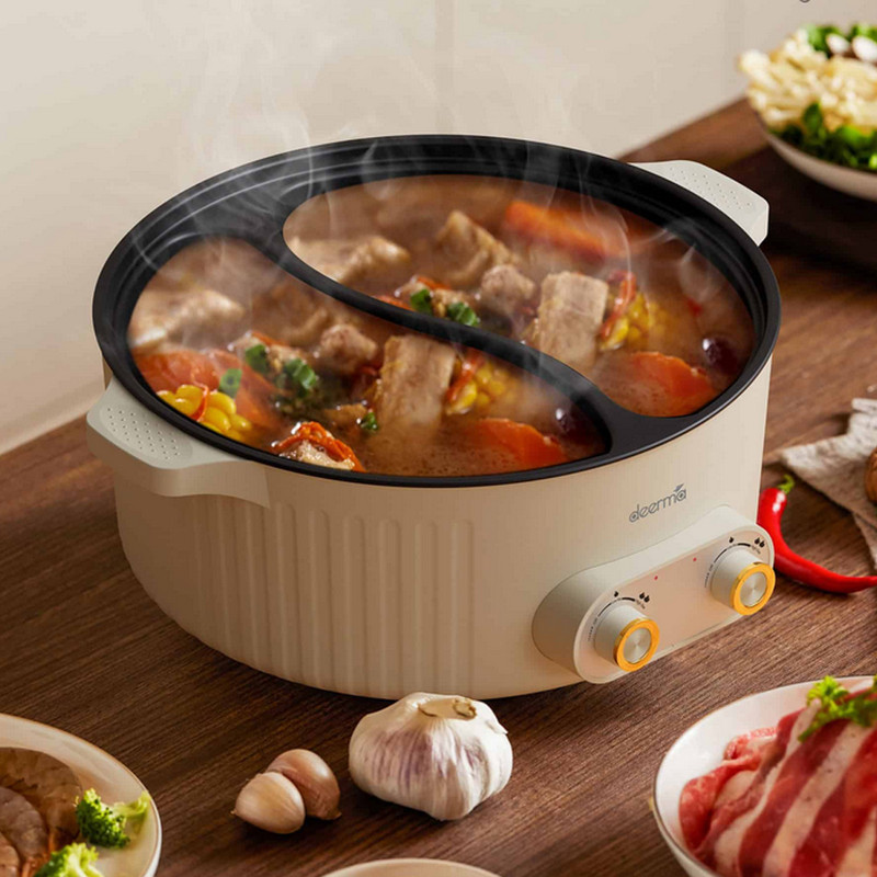 قابلمه برقی شیائومی مدل Deerma Multifunctional Electric Pot 6L DEM-DG50W