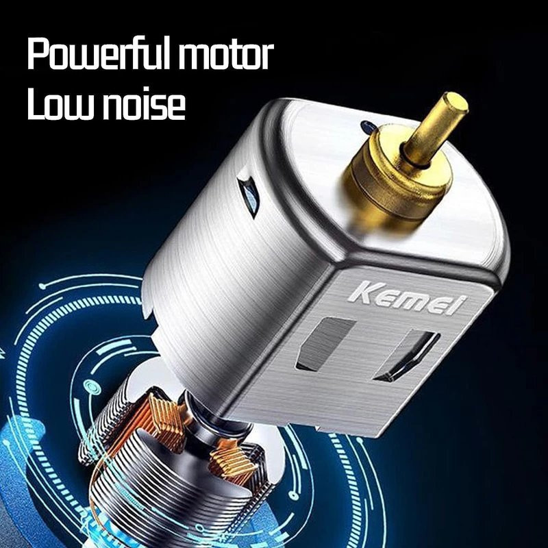 ماشین اصلاح موی سر و صورت شارژی کیمی مدل KM-2293 بسته دو عددی