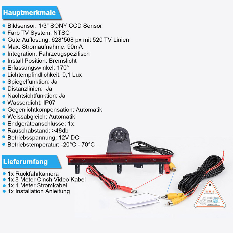 دوربین دنده عقب خودرو مدل B084Z57YVG