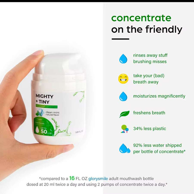 دهان شویه گلوری اسمایل مدل Mighty Tiny حجم 50 میلی لیتر