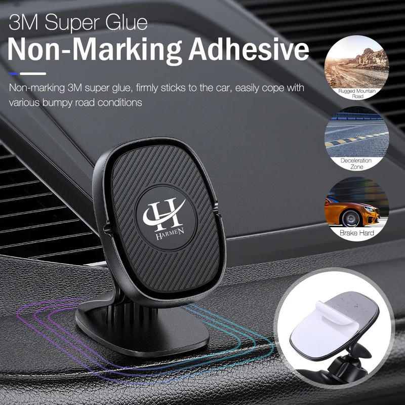 پایه نگهدارنده گوشی موبایل هارمن مدل UNIVERSAL MAGNETIC HR-6