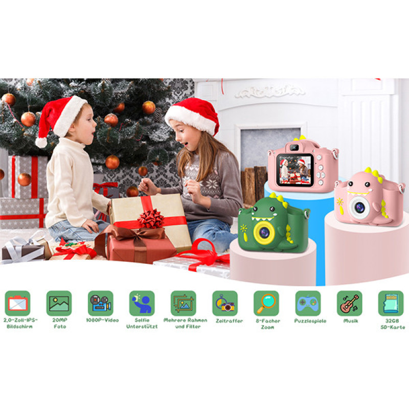 دوربین دیجیتال مدل HD 1080P 20MP 8X zoom 2.0 inch IPS screen
