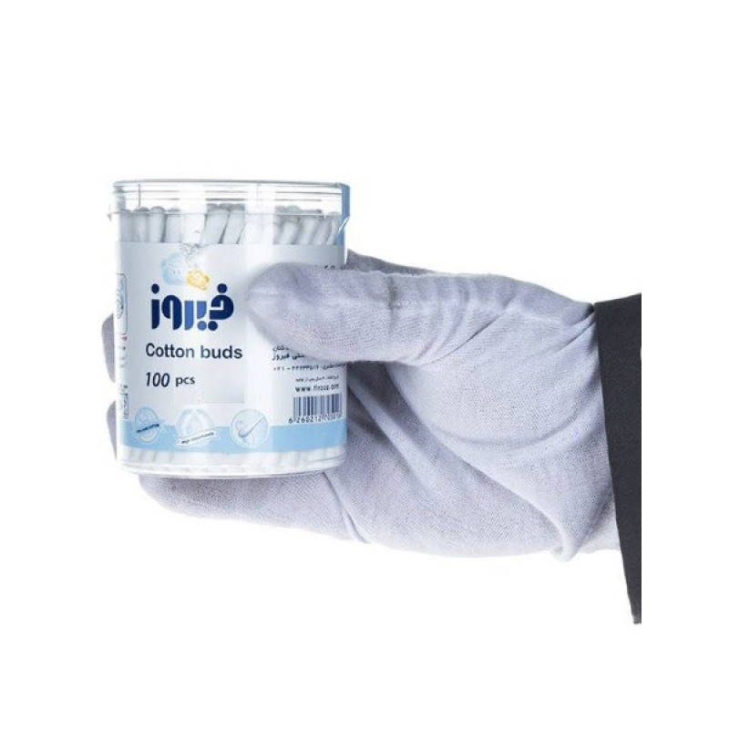 گوش پاک کن فیروز مدل Cotton بسته 4 عددی