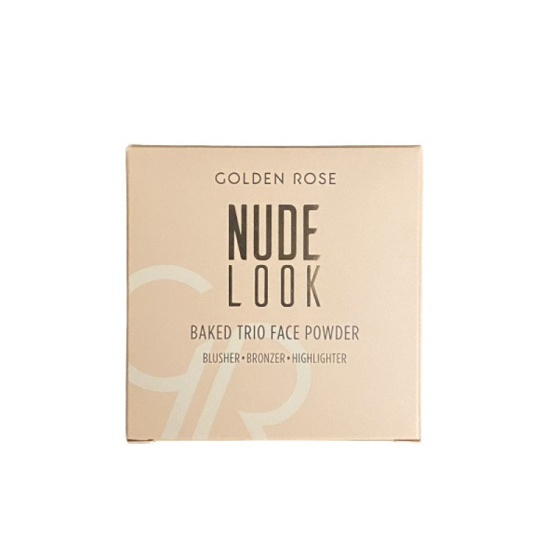 پالت آرایش و هایلایتر صورت گلدن رز مدل NUDE LOOK