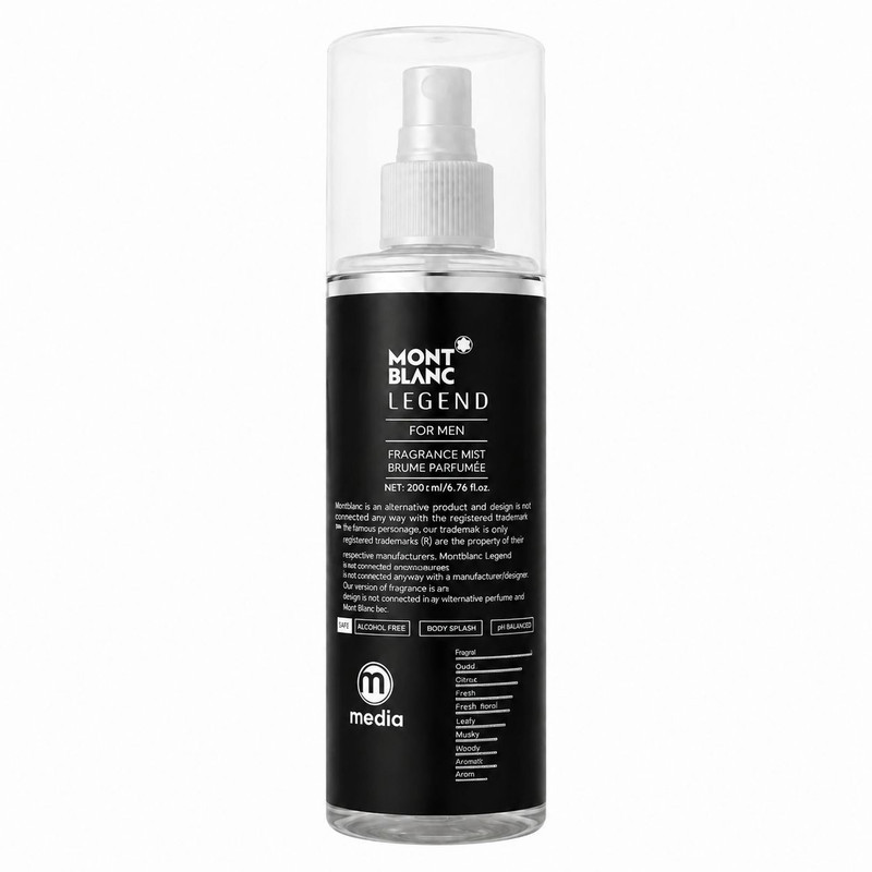 بادی اسپلش  مردانه مدیا مدل Mont Blanc Legend حجم 200 میلی‌لیتر