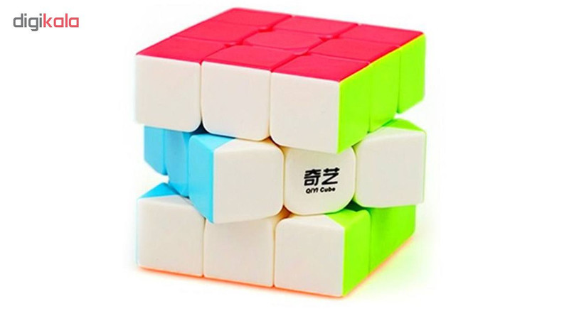 روبیک 3×3 تست هوش و بازی فکری کیو آی وای آی مدل EQY 503 استیکرلسس همراه پایه، تقویت تمرکز، سرعت عمل و هماهنگی چشم و دست مناسب کودک، نوجوان و بزرگسال