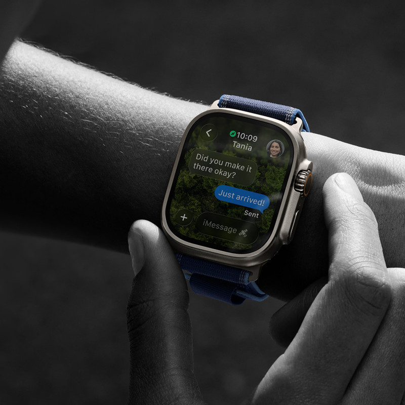 ساعت هوشمند 49 میلی متری اپل مدل Ultra 3 Natural Titanium Case با بند Titanium Milanese