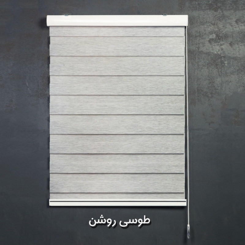 پرده زبرا طرح چوب کد SND-A-160 سایز 160x180 سانتی متر