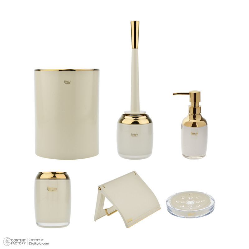 ست سرویس بهداشتی 6 تکه لیمون مدل رومانتیک
