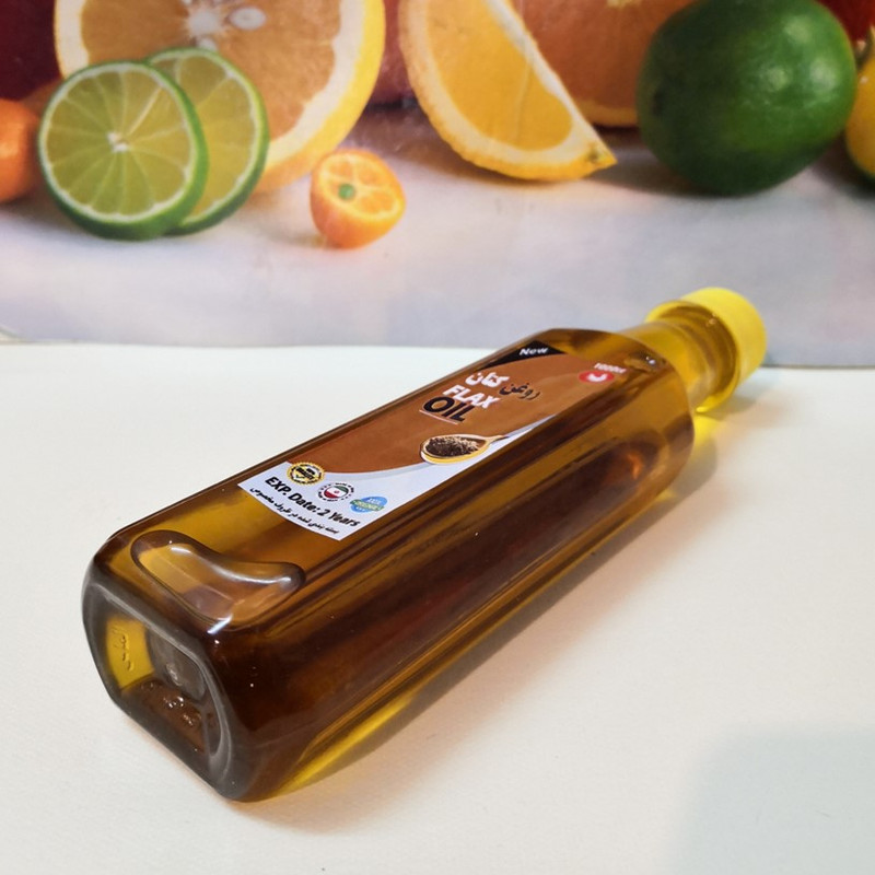روغن کتان پامکا مدل پرس سرد حجم 250 میلی لیتر