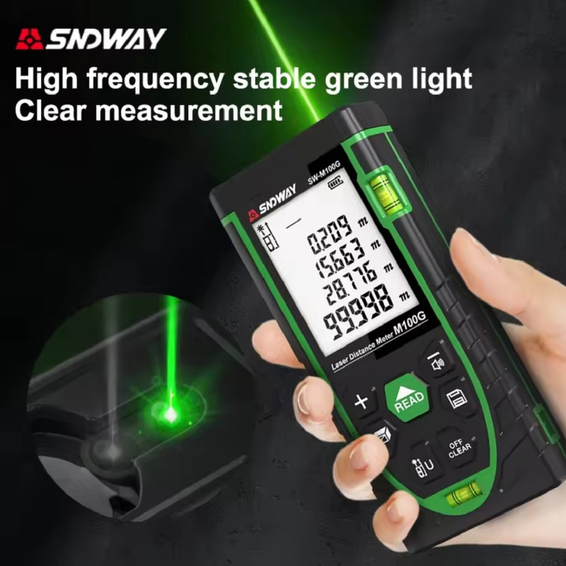 متر لیزری سندوی مدل SW-M50G برد 50 متر