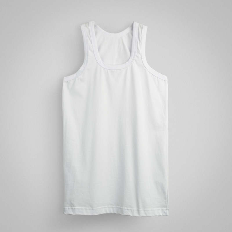 زیرپوش رکابی یقه گرد مردانه جناب مدل Tank Top-B بسته 3 عددی