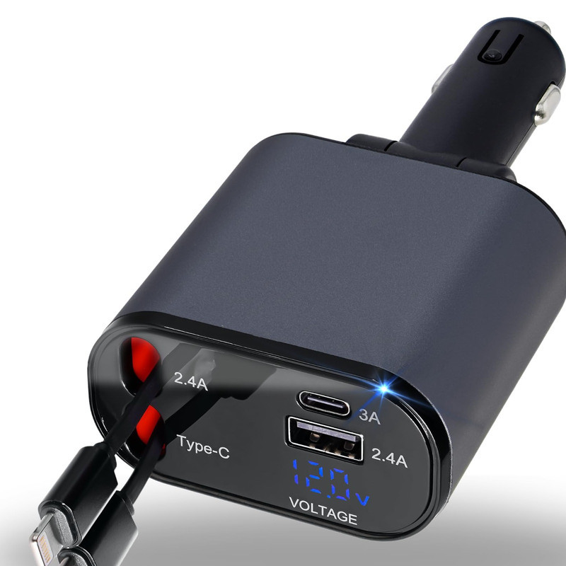 شارژر فندکی 120 وات مدل 4IN1