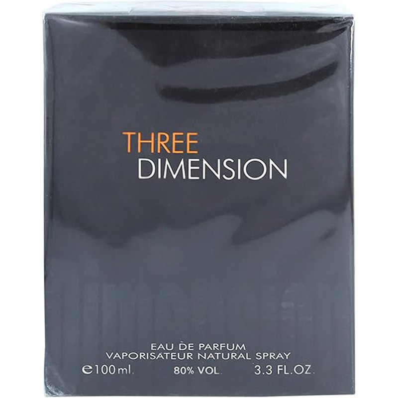 ادو پرفیوم مردانه فراگرنس ورد مدل Three Dimension حجم 100 میلی لیتر