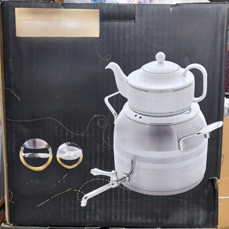 ست کتری و قوری راسل کد TR-117 گنجایش 3 لیتر گنجایش قوری 0.8 لیتر