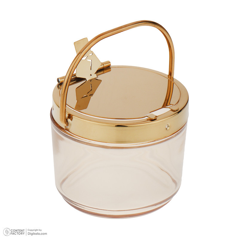 قندان مدل شیشه ای با طرح قند - بدون بازو