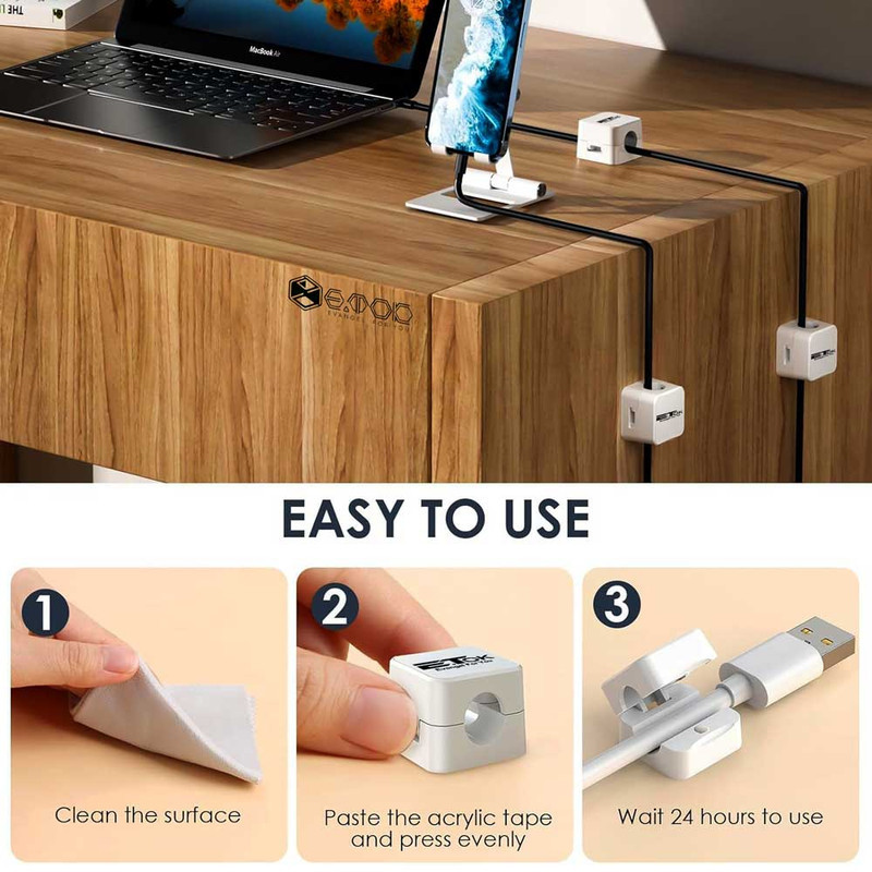 نگهدارنده کابل ایتوک مدل Clip بسته 8 عددی