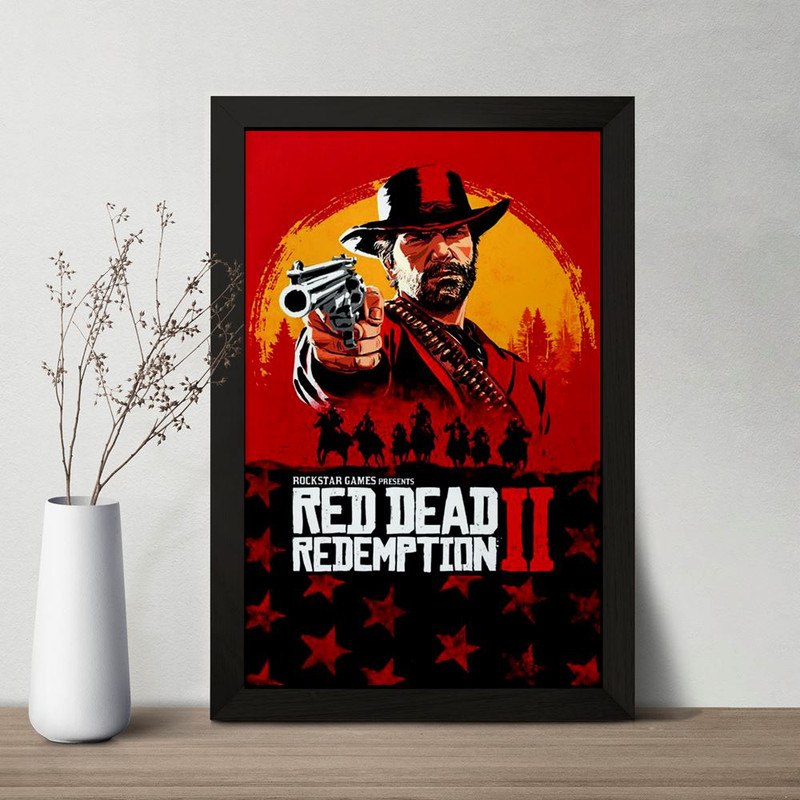 تابلو خندالو مدل رد دد Red Dead  کد 10293