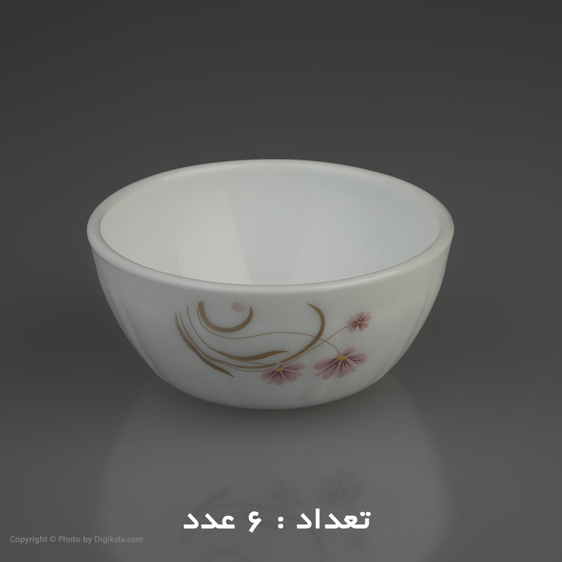 سرویس غذا خوری 25 پارچه آیروپال طرح گرد مدل صنم صورتی 