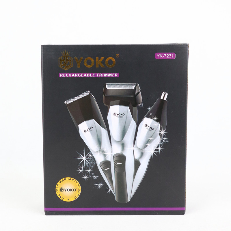 ماشین اصلاح موی صورت شارژی یوکو مدل  YK-7231