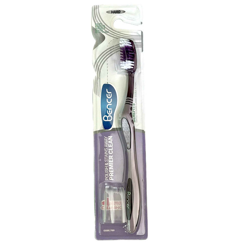 مسواک بنسر مدل PREMIER CLEAN با برس سخت بسته 3 عددی