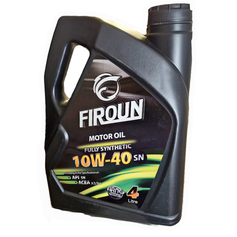 روغن موتور خودروی بنزینی فیرون مدل نانوگرافن NEW 10w40 SN حجم ۵ لیتر مجموعه دو عددی