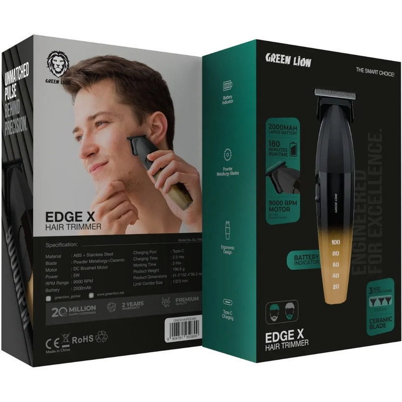 ماشین اصلاح موی سر و صورت شارژی گرین لاین مدل Edge X