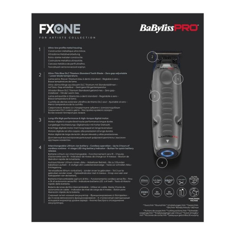 ماشین اصلاح موی صورت شارژی بابیلیس پرو مدل FX729E