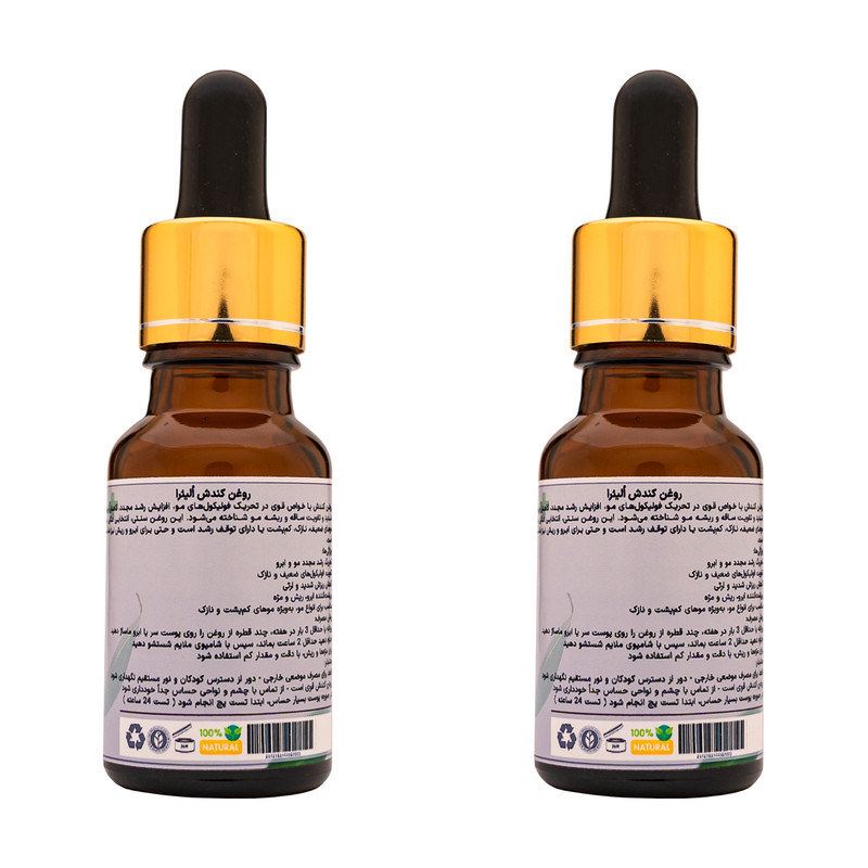 روغن مو اُلیئرا مدل کندش کد +A حجم 30 میلی لیتر بسته 2 عددی