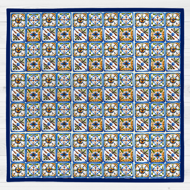 رومیزی طرح کاشی کد 987