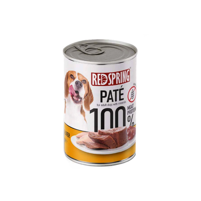 کنسرو غذای سگ رداسپرینگ مدل Pate Pack با طعم بره، مرغ، سیرابی، جگر و گوساله  وزن 2.4 کیلوگرم بسته 6 عددی
