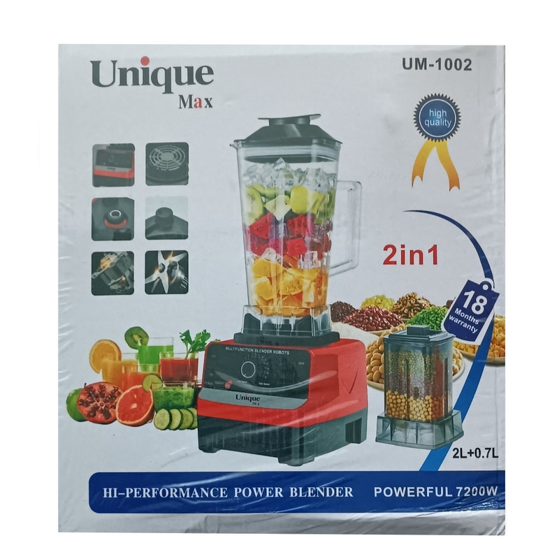 مخلوط کن و آسیاب کن 2 لیتری یونیک مکس مدل UM-1002