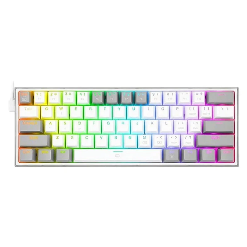 کیبورد مخصوص بازی ردراگون مدل FIZZ K617 WHITEGREY